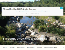 Tablet Screenshot of firesideorchard.com